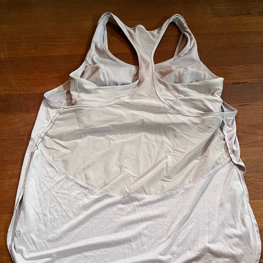 Lululemon Athletica Light Gray Racerback Tank